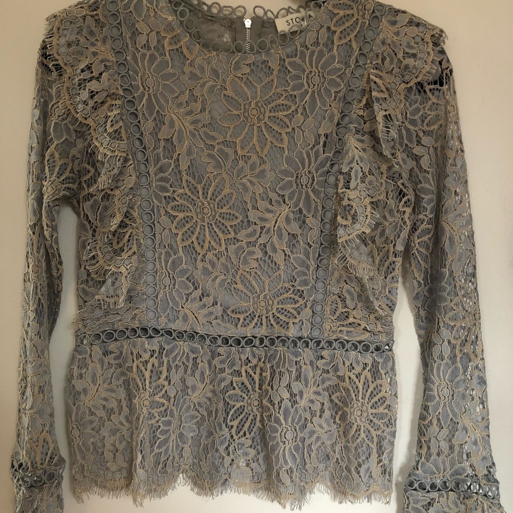 Lace Peplum Top/Blouse